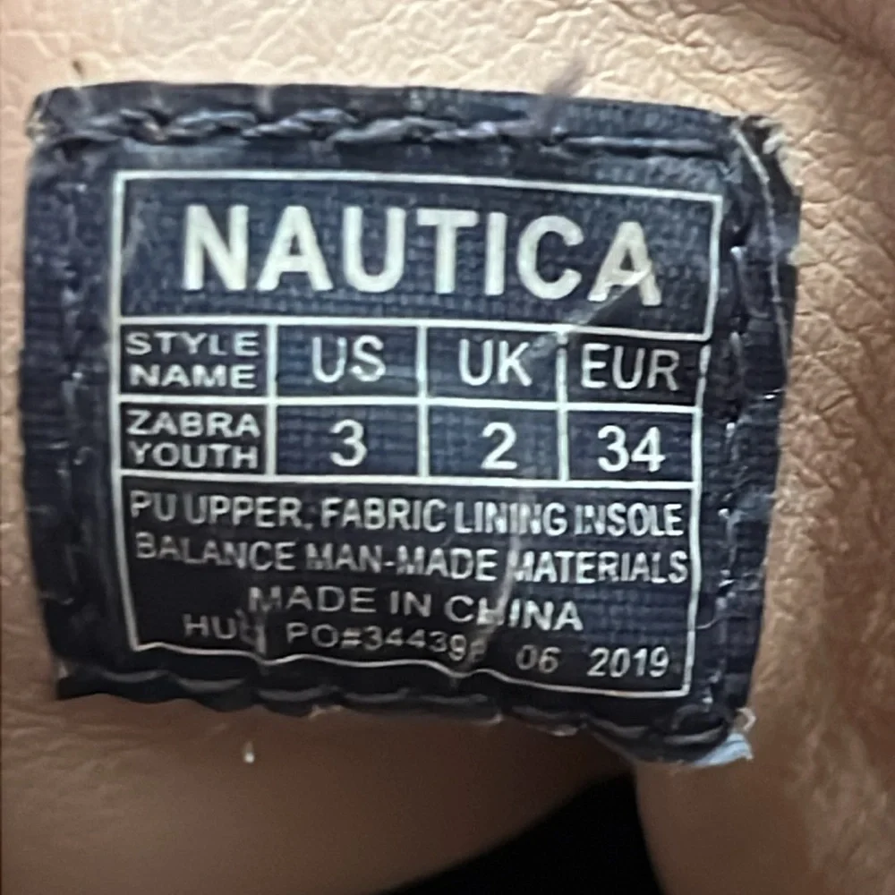 NAUTICA GIRLS Size 3 Blush Lace Up Ankle Boots